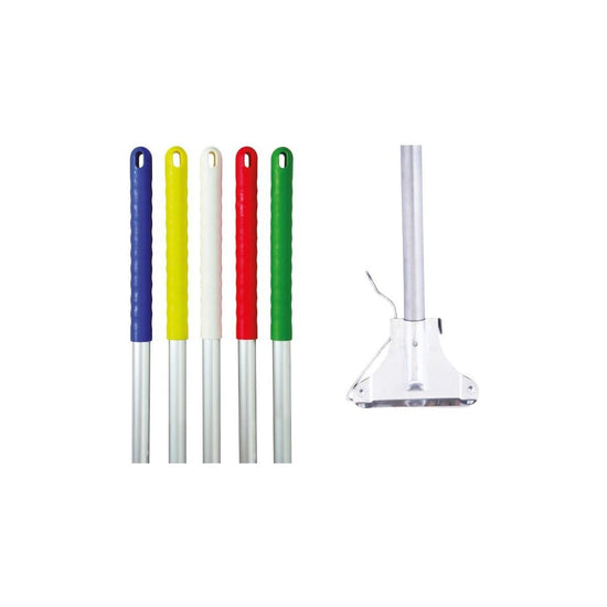 Goldline Aluminium Mop Pole + Clip (Red)