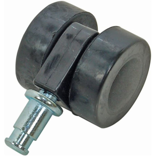 Numatic 40mm PU-Tyred Black Twin Wheel Castor Short Stem