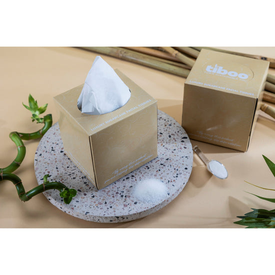 Tiboo 2-Ply Sugarcane Sustainable Facial Tissues - Bulk Carton
