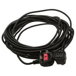 Goldline 12 Metre 1mm Core Plug In Vacuum Cable (Black)